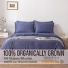 image:imageBella Coterie Luxury Bamboo Viscose King Size Sheet Set  Organically Grown  Cooling  Ultra Soft amp Breathable  18 Deep Pocket w Corner Straps  Hypoallergenic White13  Twilight Blue
