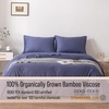 image:imageBella Coterie Luxury Bamboo Viscose King Size Sheet Set  Organically Grown  Cooling  Ultra Soft amp Breathable  18 Deep Pocket w Corner Straps  Hypoallergenic White13  Twilight Blue