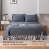 image:imageBella Coterie Luxury Bamboo Viscose King Size Sheet Set  Organically Grown  Cooling  Ultra Soft amp Breathable  18 Deep Pocket w Corner Straps  Hypoallergenic White04  Slate Blue