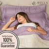 image:imageBella Coterie Luxury Bamboo Viscose King Size Sheet Set  Organically Grown  Cooling  Ultra Soft amp Breathable  18 Deep Pocket w Corner Straps  Hypoallergenic White12  Lilac