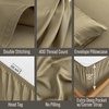 image:imageBella Coterie Luxury Bamboo Viscose King Size Sheet Set  Organically Grown  Cooling  Ultra Soft amp Breathable  18 Deep Pocket w Corner Straps  Hypoallergenic White14  Olive