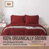 image:imageBella Coterie Luxury Bamboo Viscose King Size Sheet Set  Organically Grown  Cooling  Ultra Soft amp Breathable  18 Deep Pocket w Corner Straps  Hypoallergenic White17  Merlot
