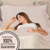 image:imageBella Coterie Luxury Bamboo Viscose King Size Sheet Set  Organically Grown  Cooling  Ultra Soft amp Breathable  18 Deep Pocket w Corner Straps  Hypoallergenic White02  Dune