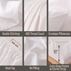 image:imageBella Coterie Luxury Bamboo Viscose King Size Sheet Set  Organically Grown  Cooling  Ultra Soft amp Breathable  18 Deep Pocket w Corner Straps  Hypoallergenic White01  White
