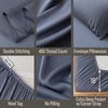 image:imageBella Coterie Luxury Bamboo Viscose King Size Sheet Set  Organically Grown  Cooling  Ultra Soft amp Breathable  18 Deep Pocket w Corner Straps  Hypoallergenic White04  Slate Blue