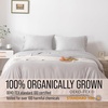image:imageBella Coterie Luxury Bamboo Viscose King Size Sheet Set  Organically Grown  Cooling  Ultra Soft amp Breathable  18 Deep Pocket w Corner Straps  Hypoallergenic White05  Grey Mist