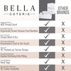 image:imageBella Coterie Luxury Bamboo Viscose King Size Sheet Set  Organically Grown  Cooling  Ultra Soft amp Breathable  18 Deep Pocket w Corner Straps  Hypoallergenic White01  White