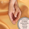 image:imageBella Coterie Luxury Bamboo Viscose King Size Sheet Set  Organically Grown  Cooling  Ultra Soft amp Breathable  18 Deep Pocket w Corner Straps  Hypoallergenic White15  Marigold