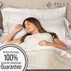 image:imageBella Coterie Luxury Bamboo Viscose King Size Sheet Set  Organically Grown  Cooling  Ultra Soft amp Breathable  18 Deep Pocket w Corner Straps  Hypoallergenic White21  Vanilla Cream