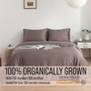 image:imageBella Coterie Luxury Bamboo Viscose King Size Sheet Set  Organically Grown  Cooling  Ultra Soft amp Breathable  18 Deep Pocket w Corner Straps  Hypoallergenic White09  Mocha