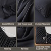 image:imageBella Coterie Luxury Bamboo Viscose King Size Sheet Set  Organically Grown  Cooling  Ultra Soft amp Breathable  18 Deep Pocket w Corner Straps  Hypoallergenic White11  Black