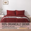 image:imageBella Coterie Luxury Bamboo Viscose King Size Sheet Set  Organically Grown  Cooling  Ultra Soft amp Breathable  18 Deep Pocket w Corner Straps  Hypoallergenic White17  Merlot