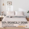 image:imageBella Coterie Luxury Bamboo Viscose King Size Sheet Set  Organically Grown  Cooling  Ultra Soft amp Breathable  18 Deep Pocket w Corner Straps  Hypoallergenic White22  Striped Dune