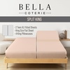 image:imageBella Coterie Luxury Bamboo Viscose King Size Sheet Set  Organically Grown  Cooling  Ultra Soft amp Breathable  18 Deep Pocket w Corner Straps  Hypoallergenic White10  Champagne