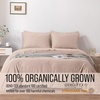 image:imageBella Coterie Luxury Bamboo Viscose King Size Sheet Set  Organically Grown  Cooling  Ultra Soft amp Breathable  18 Deep Pocket w Corner Straps  Hypoallergenic White18  Dusty Rose