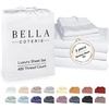 image:imageBella Coterie Luxury Bamboo Viscose King Size Sheet Set  Organically Grown  Cooling  Ultra Soft amp Breathable  18 Deep Pocket w Corner Straps  Hypoallergenic White01  White