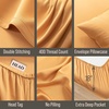 image:imageBella Coterie Luxury Bamboo Viscose King Size Sheet Set  Organically Grown  Cooling  Ultra Soft amp Breathable  18 Deep Pocket w Corner Straps  Hypoallergenic White15  Marigold