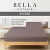 image:imageBella Coterie Luxury Bamboo Viscose King Size Sheet Set  Organically Grown  Cooling  Ultra Soft amp Breathable  18 Deep Pocket w Corner Straps  Hypoallergenic White09  Mocha