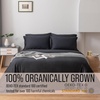 image:imageBella Coterie Luxury Bamboo Viscose King Size Sheet Set  Organically Grown  Cooling  Ultra Soft amp Breathable  18 Deep Pocket w Corner Straps  Hypoallergenic White11  Black
