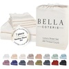 image:imageBella Coterie Luxury Bamboo Viscose King Size Sheet Set  Organically Grown  Cooling  Ultra Soft amp Breathable  18 Deep Pocket w Corner Straps  Hypoallergenic White03  Ivory
