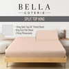 image:imageBella Coterie Luxury Bamboo Viscose King Size Sheet Set  Organically Grown  Cooling  Ultra Soft amp Breathable  18 Deep Pocket w Corner Straps  Hypoallergenic White10  Champagne