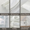 image:imageBella Coterie Luxury Bamboo Viscose King Size Sheet Set  Organically Grown  Cooling  Ultra Soft amp Breathable  18 Deep Pocket w Corner Straps  Hypoallergenic White23  Striped Coastal Blue