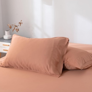image:imageBella Coterie  Luxury Bamboo Viscose Standard Size Pillowcase Set  Organically Grown  Cooling For Hot Sleepers  Ultra Soft  Hypoallergenic  2 Pillowcases WhiteTerracotta
