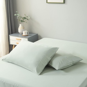 image:imageBella Coterie  Luxury Bamboo Viscose Standard Size Pillowcase Set  Organically Grown  Cooling For Hot Sleepers  Ultra Soft  Hypoallergenic  2 Pillowcases WhiteSea Glass