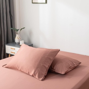 image:imageBella Coterie  Luxury Bamboo Viscose Standard Size Pillowcase Set  Organically Grown  Cooling For Hot Sleepers  Ultra Soft  Hypoallergenic  2 Pillowcases WhiteRaisin