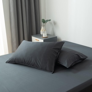 image:imageBella Coterie  Luxury Bamboo Viscose Standard Size Pillowcase Set  Organically Grown  Cooling For Hot Sleepers  Ultra Soft  Hypoallergenic  2 Pillowcases WhiteCharcoal Grey