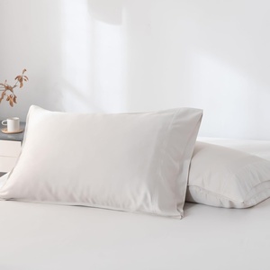 image:imageBella Coterie  Luxury Bamboo Viscose Standard Size Pillowcase Set  Organically Grown  Cooling For Hot Sleepers  Ultra Soft  Hypoallergenic  2 Pillowcases WhiteVanilla Cream