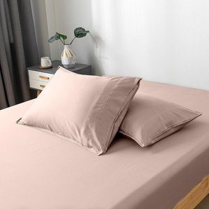 image:imageBella Coterie  Luxury Bamboo Viscose Standard Size Pillowcase Set  Organically Grown  Cooling For Hot Sleepers  Ultra Soft  Hypoallergenic  2 Pillowcases WhiteDusty Rose