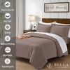 image:imageBella Coterie  Luxury Bamboo Viscose Queen Size Duvet Cover Set  Organically Grown  Cooling  Ultra Soft  8 Corner Ties  2 Pillow Shams  90 x 94  No Insert Sea GlassMocha