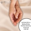 image:imageBella Coterie  Luxury Bamboo Viscose Queen Size Duvet Cover Set  Organically Grown  Cooling  Ultra Soft  8 Corner Ties  2 Pillow Shams  90 x 94  No Insert Sea GlassChampagne