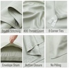 image:imageBella Coterie  Luxury Bamboo Viscose Queen Size Duvet Cover Set  Organically Grown  Cooling  Ultra Soft  8 Corner Ties  2 Pillow Shams  90 x 94  No Insert Sea GlassSea Glass