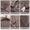 image:imageBella Coterie  Luxury Bamboo Viscose Queen Size Duvet Cover Set  Organically Grown  Cooling  Ultra Soft  8 Corner Ties  2 Pillow Shams  90 x 94  No Insert Sea GlassMocha