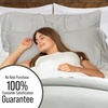 image:imageBella Coterie  Luxury Bamboo Viscose Queen Size Duvet Cover Set  Organically Grown  Cooling  Ultra Soft  8 Corner Ties  2 Pillow Shams  90 x 94  No Insert Sea GlassGrey Mist