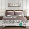 image:imageBella Coterie  Luxury Bamboo Viscose Queen Size Duvet Cover Set  Organically Grown  Cooling  Ultra Soft  8 Corner Ties  2 Pillow Shams  90 x 94  No Insert Sea GlassMocha