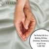 image:imageBella Coterie  Luxury Bamboo Viscose Queen Size Duvet Cover Set  Organically Grown  Cooling  Ultra Soft  8 Corner Ties  2 Pillow Shams  90 x 94  No Insert Sea GlassSea Glass
